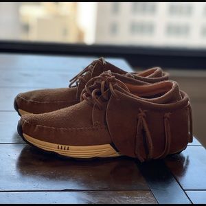 Visvim men light brown suede size 10
